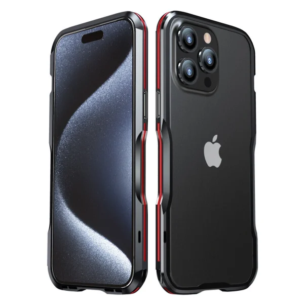 Lunatik Strike iPhone 15 Pro Max Bumper Black Red