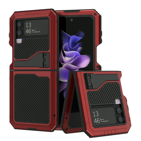 Lunatik Galaxy Z Flip 4 metal case red