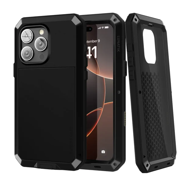 lunatik iphone 16 pro max case taktik extreme black
