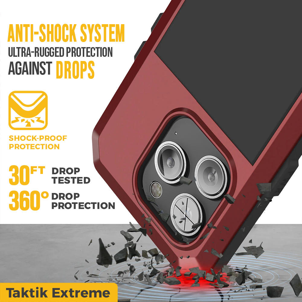 TAKTIK Extreme Case — Red 3 shockproof case lunatik red